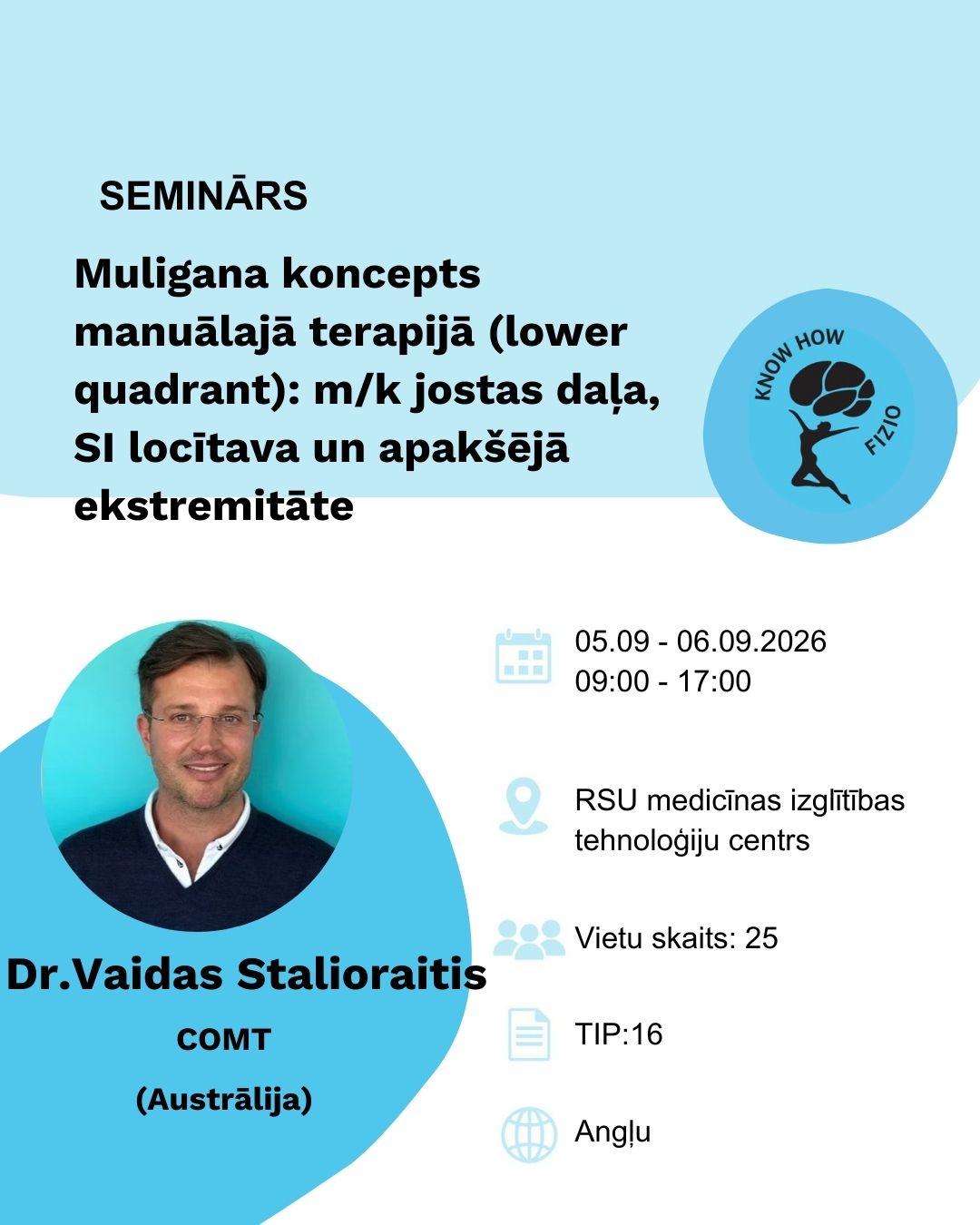 Muligana koncepts manuālajā terapijā (lower quadrant): mg/k jostas daļa, SI locītava un apakšējā ekstremitāte